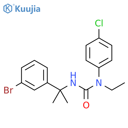 Urea, N'-[1-(3-bromophenyl)-1-methylethyl]-N-(4-chlorophenyl)-N-ethyl- structure