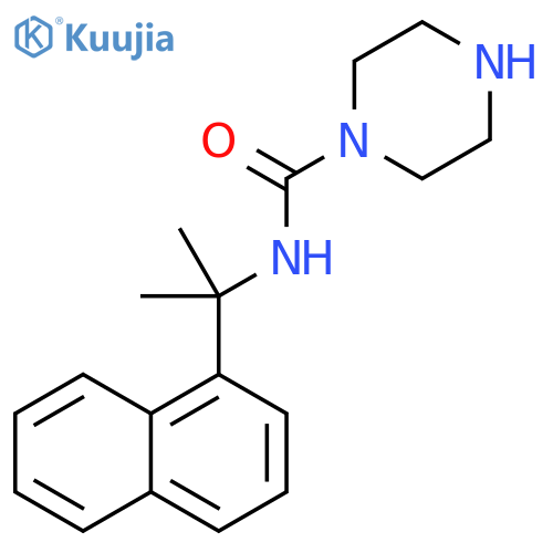 1-Piperazinecarboxamide, N-[1-methyl-1-(1-naphthalenyl)ethyl]- structure