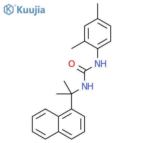 Urea, N-(2,4-dimethylphenyl)-N'-[1-methyl-1-(1-naphthalenyl)ethyl]- structure