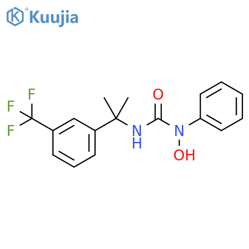 Urea,N-hydroxy-N'-[1-methyl-1-[3-(trifluoromethyl)phenyl]ethyl]-N-phenyl- structure