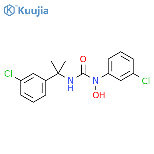 Urea,N-(3-chlorophenyl)-N'-[1-(3-chlorophenyl)-1-methylethyl]-N-hydroxy- structure