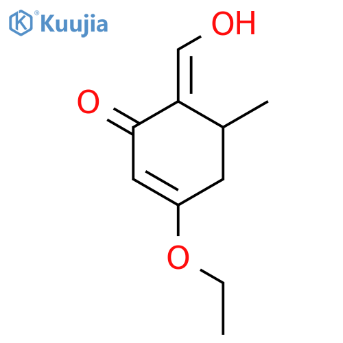 2-Cyclohexen-1-one, 3-ethoxy-6-(hydroxymethylene)-5-methyl- structure