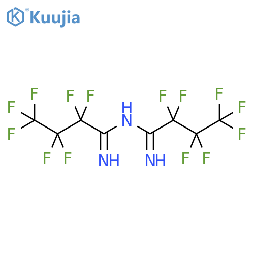 N'-(Heptafluorobutyrylimidoyl)heptafluorobutylamidine structure