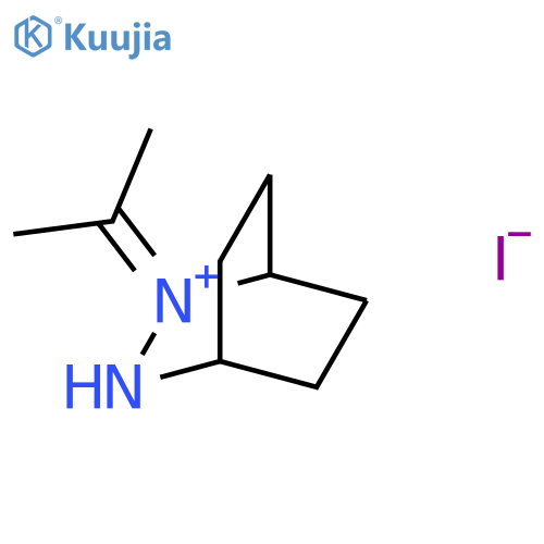 3-AZA-2-AZONIABICYCLO[2.2.2]OCTANE, 2-(1-METHYLETHYLIDENE)-, IODIDE structure
