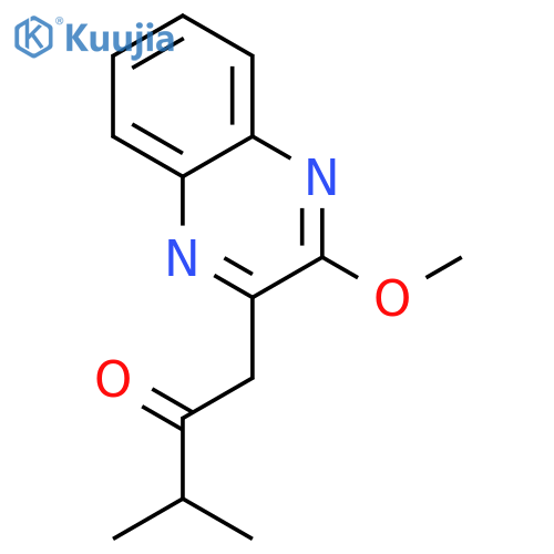2-BUTANONE, 1-(3-METHOXY-2-QUINOXALINYL)-3-METHYL- structure