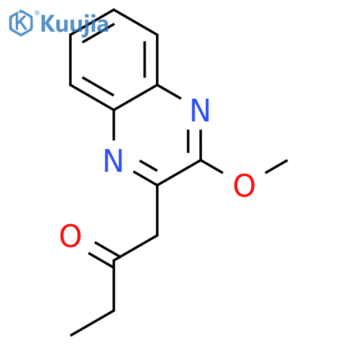 2-Butanone, 1-(3-methoxy-2-quinoxalinyl)- structure