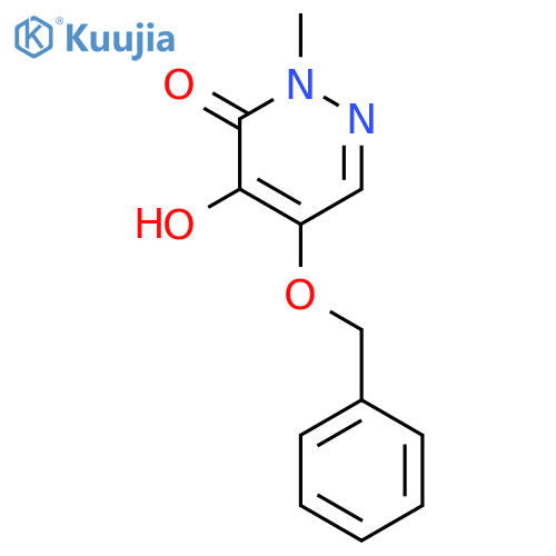 3(2H)-PYRIDAZINONE, 4-HYDROXY-2-METHYL-5-(PHENYLMETHOXY)- structure