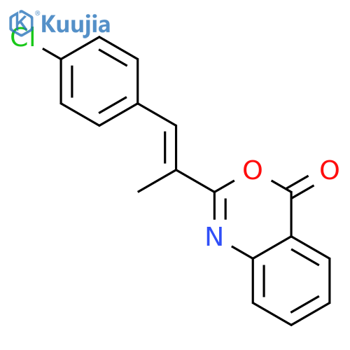 4H-3,1-BENZOXAZIN-4-ONE, 2-[2-(4-CHLOROPHENYL)-1-METHYLETHENYL]- structure