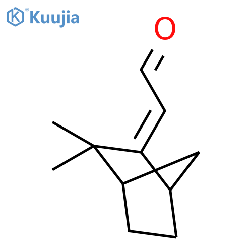 Acetaldehyde, (3,3-dimethylbicyclo[2.2.1]hept-2-ylidene)-, (2Z)- structure