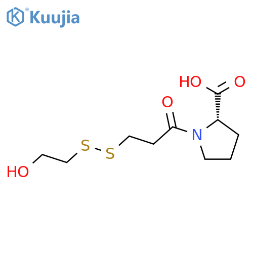 L-PROLINE, 1-[3-[(2-HYDROXYETHYL)DITHIO]-1-OXOPROPYL]- structure