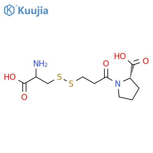 L-Proline, 1-[3-[(2-amino-2-carboxyethyl)dithio]-1-oxopropyl]- structure