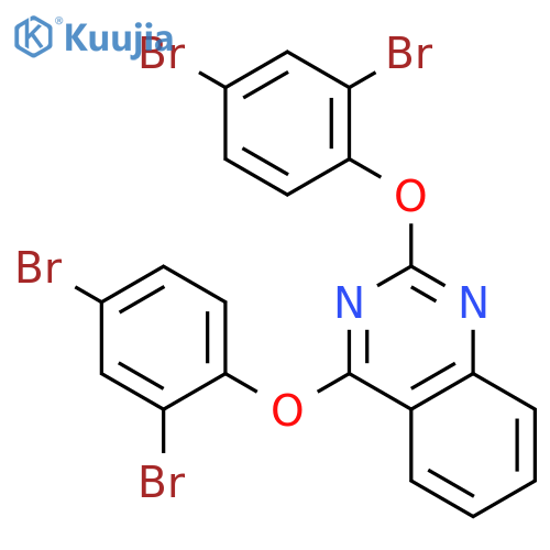 Quinazoline, 2,4-bis(2,4-dibromophenoxy)- structure