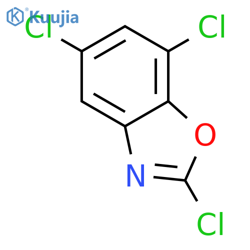 2,5,7-trichloro-1,3-benzoxazole structure