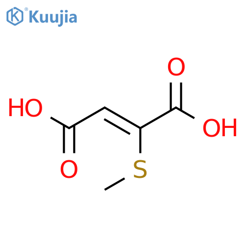 2-Butenedioic acid, 2-(methylthio)-, (Z)- structure