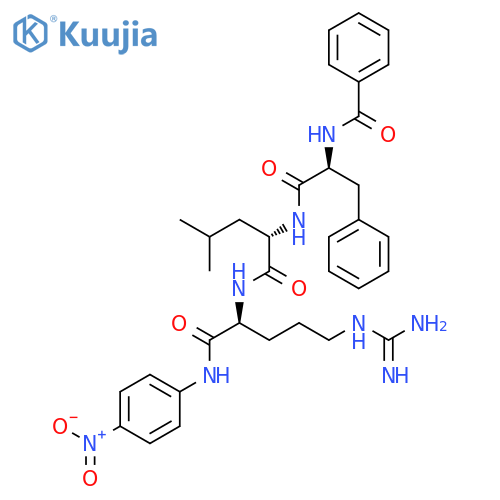 L-Argininamide, N-benzoyl-L-phenylalanyl-L-leucyl-N-(4-nitrophenyl)- structure