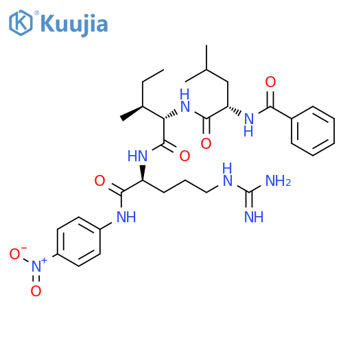 L-Argininamide, N-benzoyl-L-leucyl-L-isoleucyl-N-(4-nitrophenyl)- structure