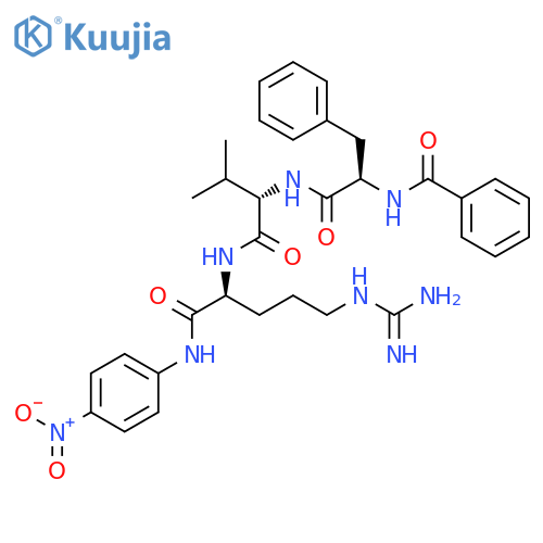 L-Argininamide, N-benzoyl-D-phenylalanyl-L-valyl-N-(4-nitrophenyl)- structure