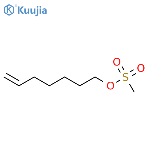 Hept-6-en-1-yl methanesulfonate structure