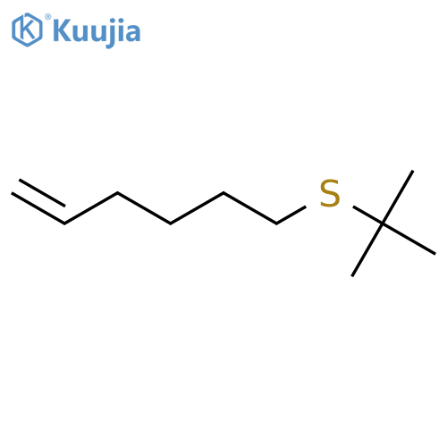1-HEXENE, 6-[(1,1-DIMETHYLETHYL)THIO]- structure
