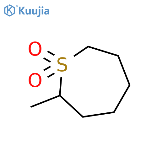 Thiepane, 2-methyl-, 1,1-dioxide structure