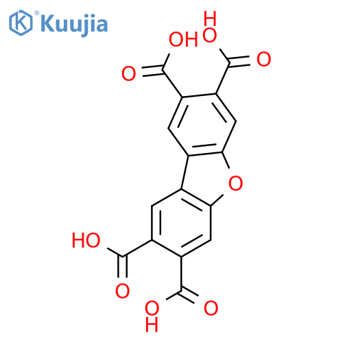 2,3,7,8-Dibenzofurantetracarboxylic acid structure