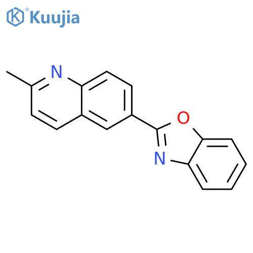 Quinoline, 6-(2-benzoxazolyl)-2-methyl- structure