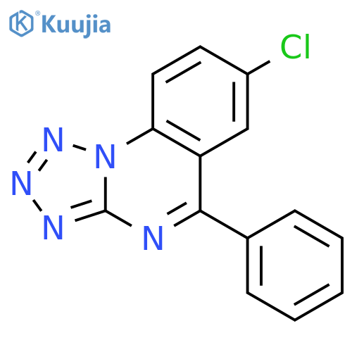 TETRAZOLO[1,5-A]QUINAZOLINE, 7-CHLORO-5-PHENYL- structure