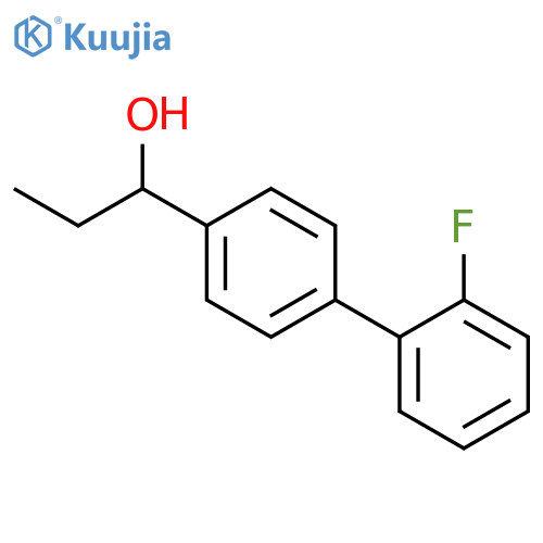 [1,1'-Biphenyl]-4-methanol,a-ethyl-2'-fluoro- structure