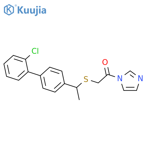 1H-IMIDAZOLE, 1-[[[1-(2'-CHLORO[1,1'-BIPHENYL]-4-YL)ETHYL]THIO]ACETYL]- structure