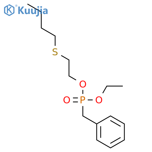 2-(Butylsulfanyl)ethyl ethyl benzylphosphonate structure