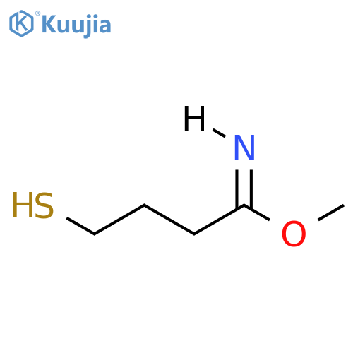 Butanimidic acid,4-mercapto-, methyl ester structure