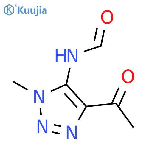 FORMAMIDE, N-(4-ACETYL-1-METHYL-1H-1,2,3-TRIAZOL-5-YL)- structure