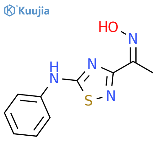 3-(1-Nitrosoethylidene)-N-phenyl-2,3-dihydro-1,2,4-thiadiazol-5-amine structure