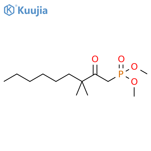 PHOSPHONIC ACID, (3,3-DIMETHYL-2-OXONONYL)-, DIMETHYL ESTER structure