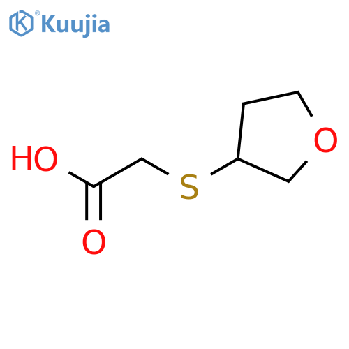 Acetic acid, [(tetrahydro-3-furanyl)thio]- structure