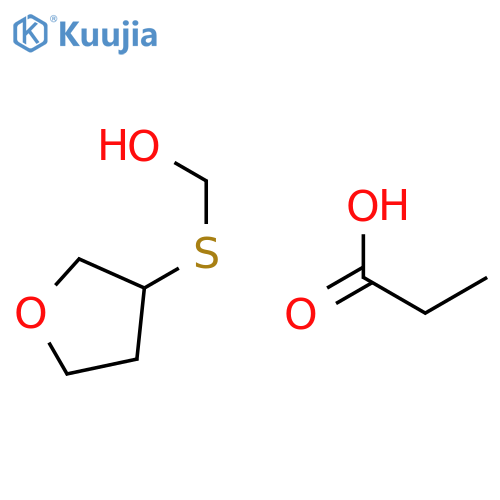 METHANOL, [(TETRAHYDRO-3-FURANYL)THIO]-, PROPANOATE structure