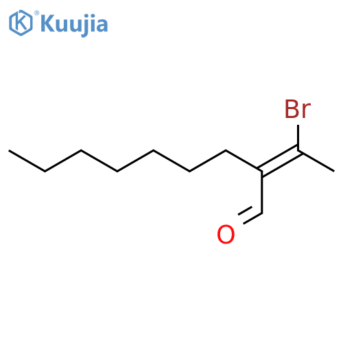 Nonanal, 2-(1-bromoethylidene)- structure