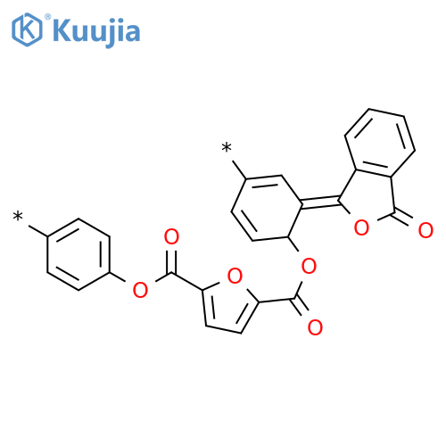Poly[(3-oxo-1(3H)-isobenzofuranylidene)-1,4-phenyleneoxycarbonyl-2,5-furandiylcarbonyloxy-1,4-phenylene] structure