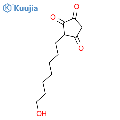 1,2,4-Cyclopentanetrione, 3-(7-hydroxyheptyl)- structure
