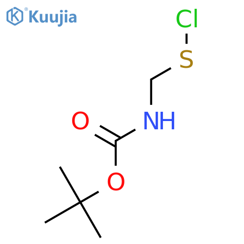 Carbamic acid, (chlorothio)methyl-, 1,1-dimethylethyl ester structure