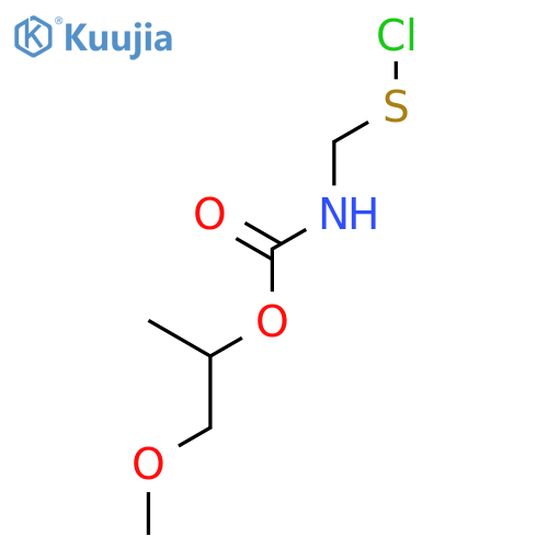 Carbamic acid, (chlorothio)methyl-, 2-methoxy-1-methylethyl ester structure