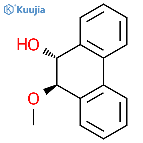 9-Phenanthrenol, 9,10-dihydro-10-methoxy-, trans- structure