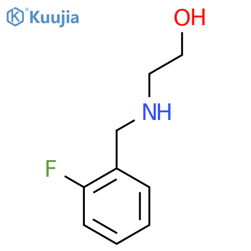 2-{(2-fluorophenyl)methylamino}ethan-1-ol structure