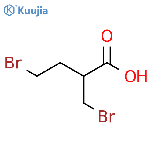 Butanoic acid, 4-bromo-2-(bromomethyl)- structure