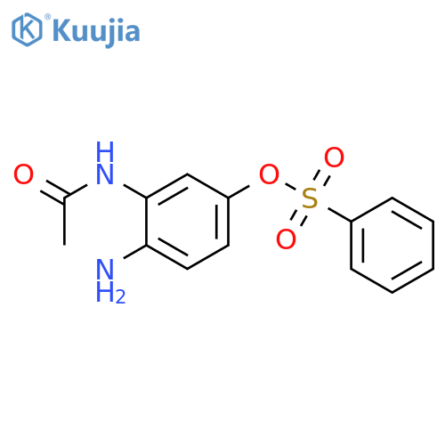 Acetamide, N-[2-amino-5-[(phenylsulfonyl)oxy]phenyl]- structure