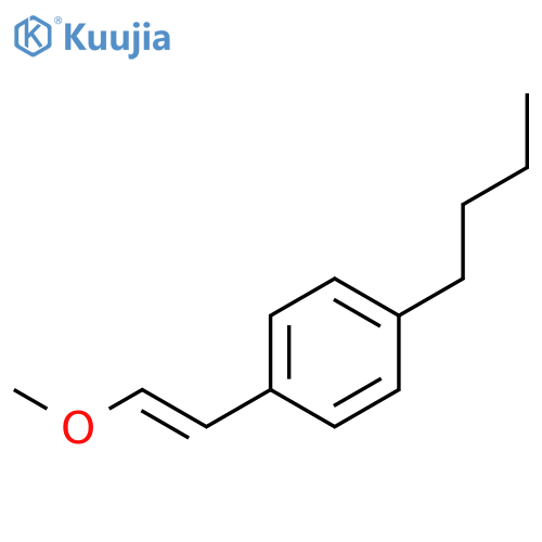 BENZENE, 1-BUTYL-4-(2-METHOXYETHENYL)- structure