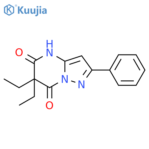 Pyrazolo[1,5-a]pyrimidine-5,7(4H,6H)-dione, 6,6-diethyl-2-phenyl- structure