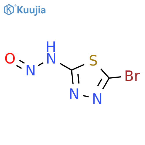 1,3,4-Thiadiazol-2-amine, 5-bromo-N-nitroso- structure