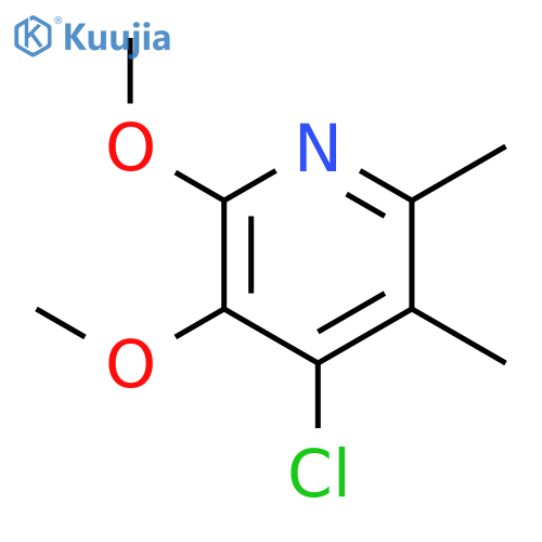 Pyridine, 4-chloro-2,3-dimethoxy-5,6-dimethyl- structure