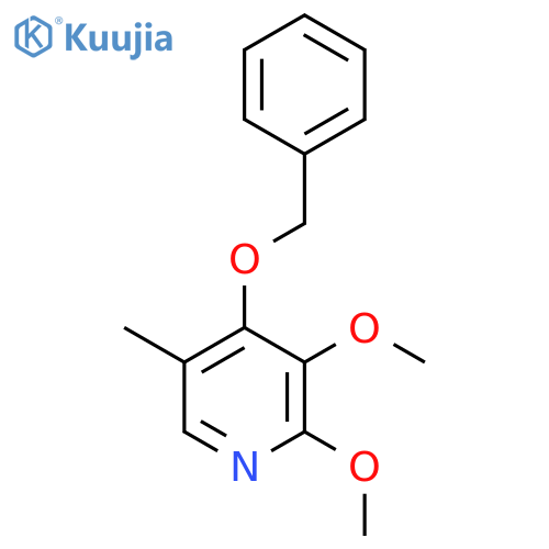 Pyridine, 2,3-dimethoxy-5-methyl-4-(phenylmethoxy)- structure